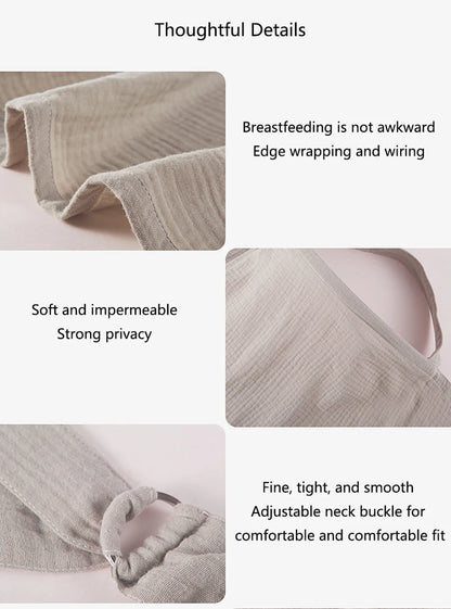 100% Cotton Muslin Nursing Cover