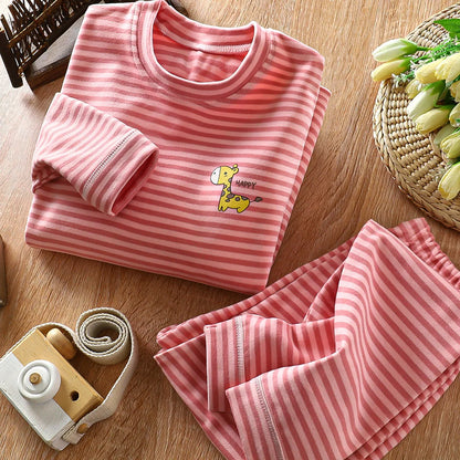 Set de pijama de confort a rayas