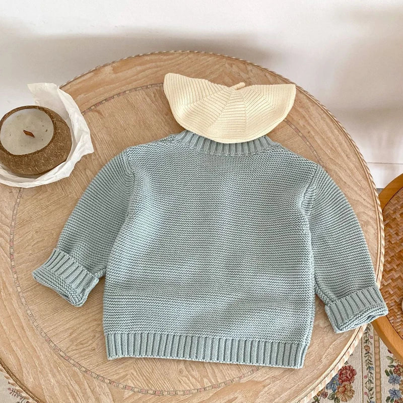 Smiley Rainbow Knit Cardigan 