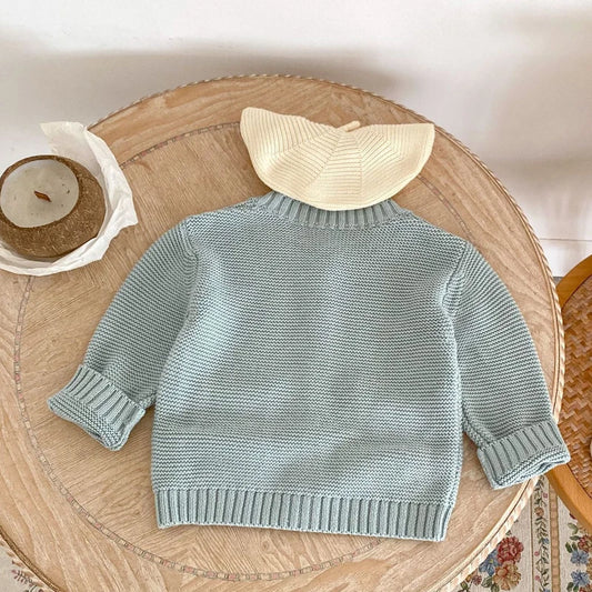 Smiley Rainbow Knit Cardigan 