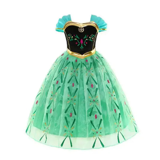 Elsa Anna Princess Dresses Girlssnow Queen costumi