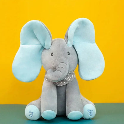 Peluche di elefante blu 
