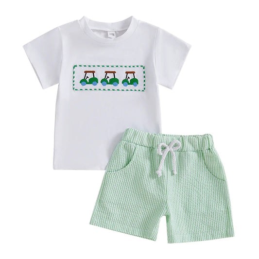 Set de verano de chicos de granja