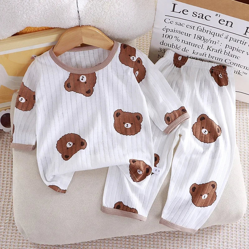Set di pigiama per bambini con stampa orso
