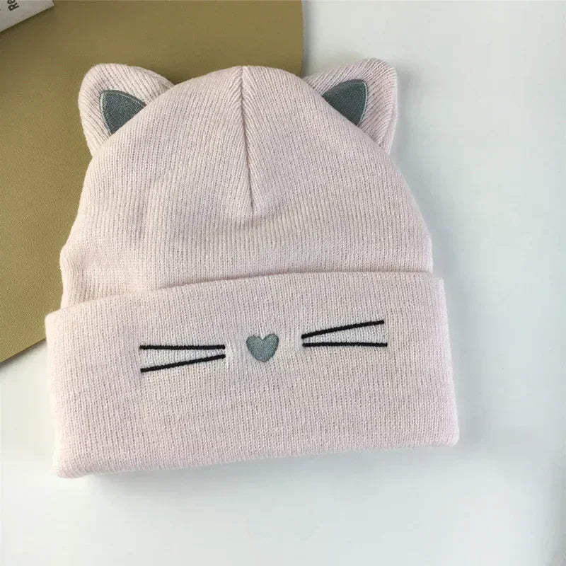 Cappello inverno per bambini orecchie da gattino