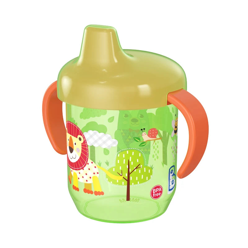 Copa bebida para bebés con doble manija y tapa de flip