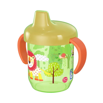 Copa bebida para bebés con doble manija y tapa de flip