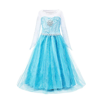 Elsa Anna Princess Dresses Girlssnow Queen costumi