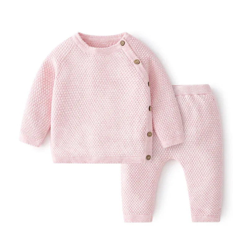 Set da bambino a maglia waffle 