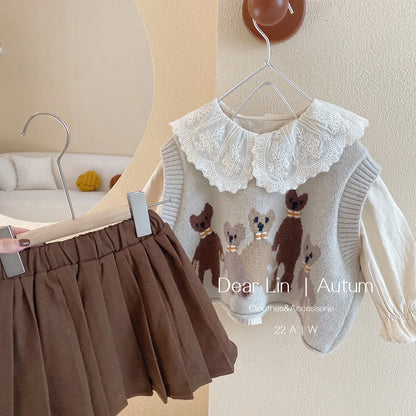 Girls’ College-Style 3-Piece Set