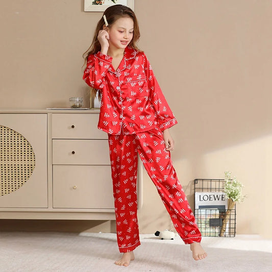 Children’s Satin Pajamas Set