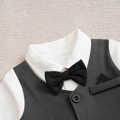 Romper de bebé caballero formal 