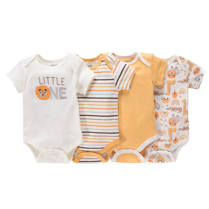 4 piezas Bodysuit recién nacidos
