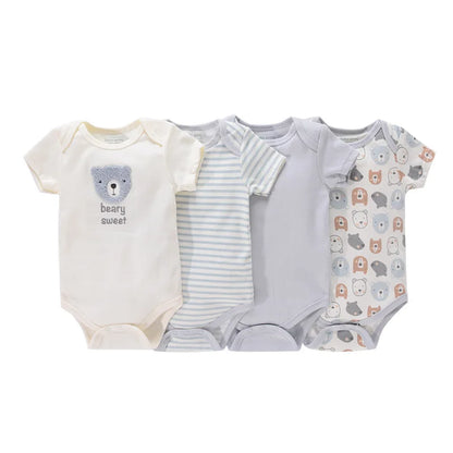 4 piezas Bodysuit recién nacidos