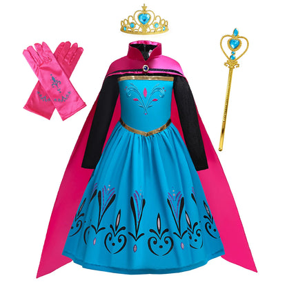 Elsa Anna Princess Dresses Girlssnow Queen costumi