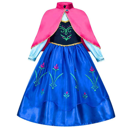 Elsa Anna Princess Dresses Girlssnow Queen costumi