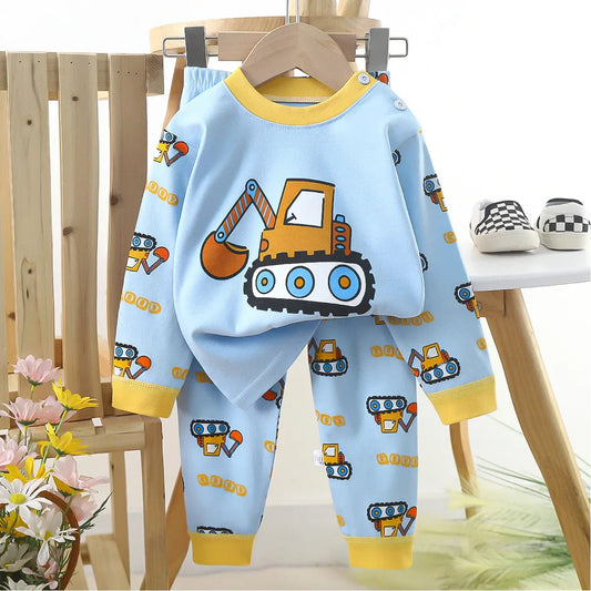 Juego de pijama divertido de construcción