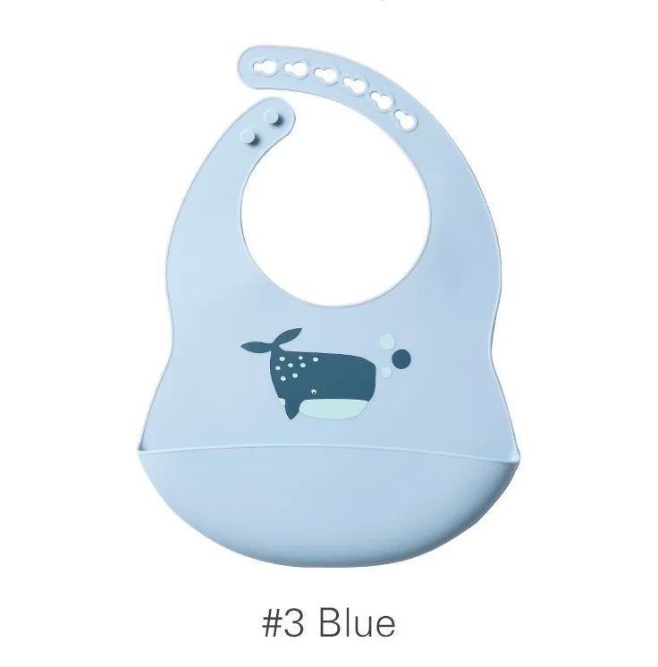 Eleganti bavaglini in silicone con design a prua
