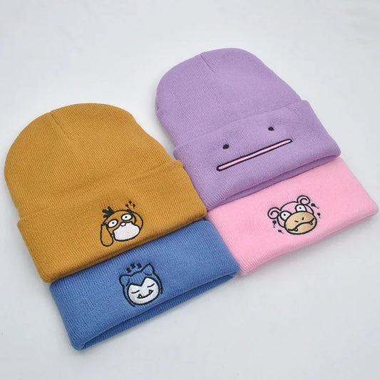 Gorro de punto de dibujos animados juguetones