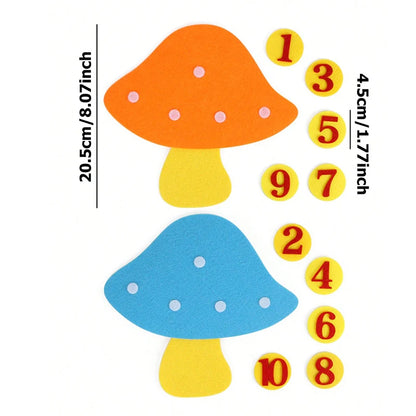 Set di apprendimento di numeri educativi colorati