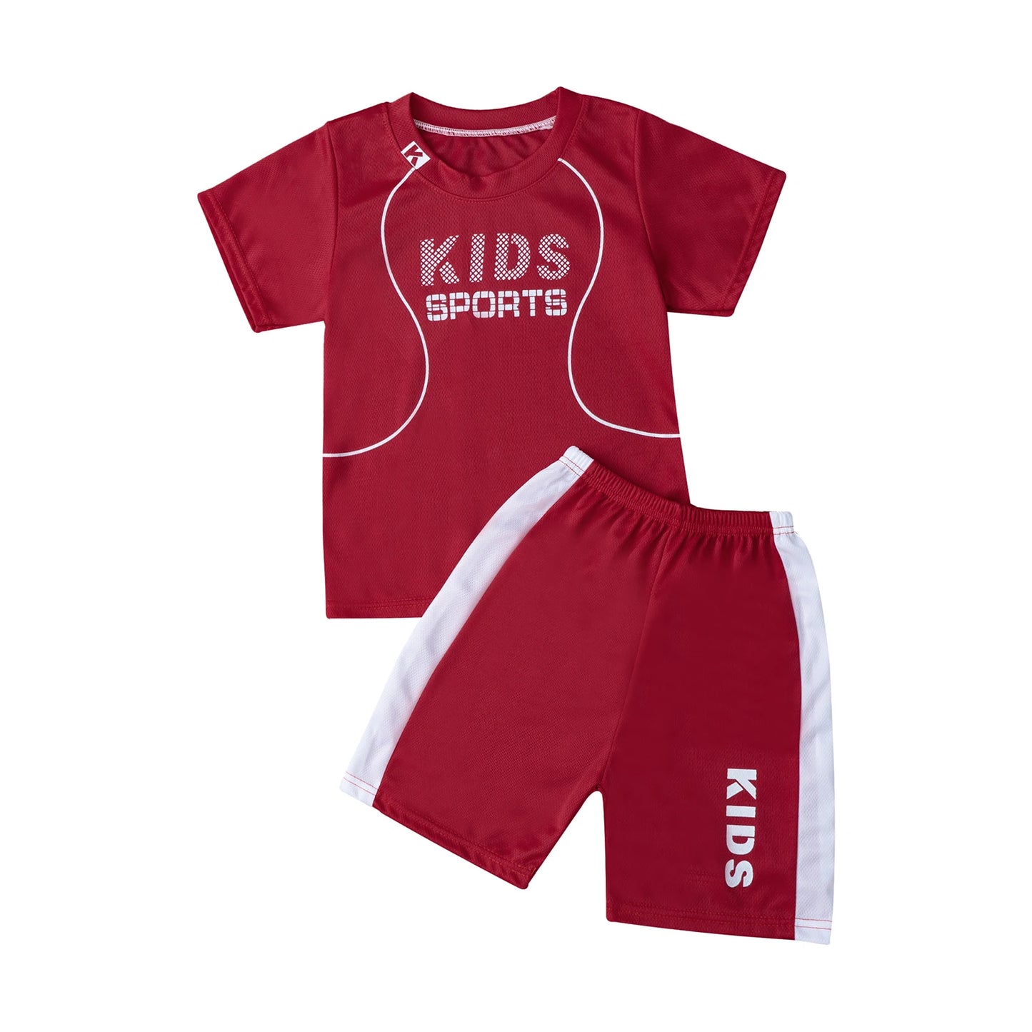 T-shirt sportiva attiva e pantaloncini per bambini