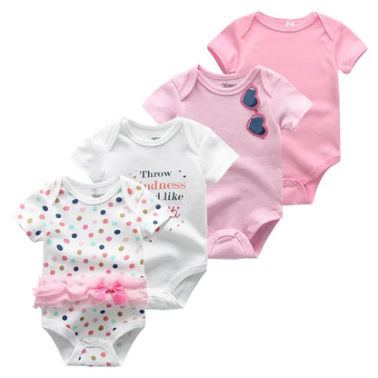 4 piezas Bodysuit recién nacidos