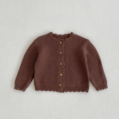 Set di cardigan per bambini in maglia classica 