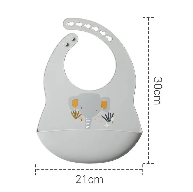 Eleganti bavaglini in silicone con design a prua