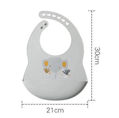 Eleganti bavaglini in silicone con design a prua