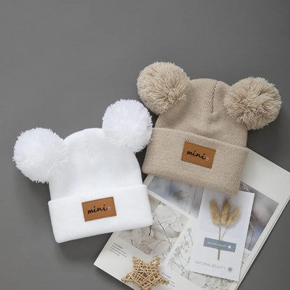 Cappello da baby beanie pom-pom 