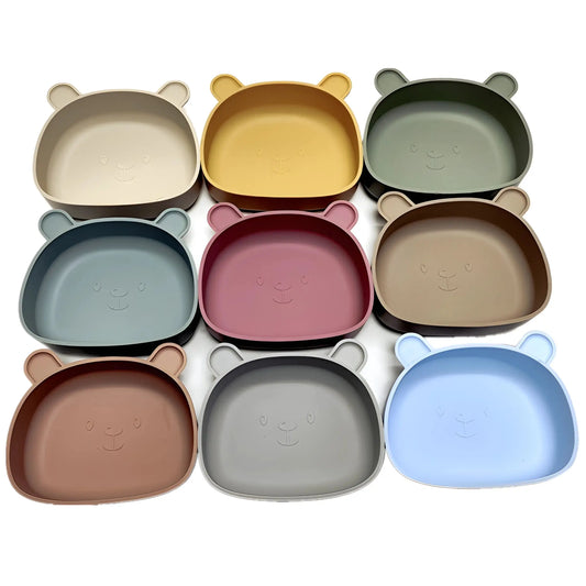 Piatti per bambini in silicone a forma di orso 