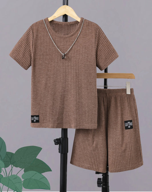 Set de verano de acanalado casual