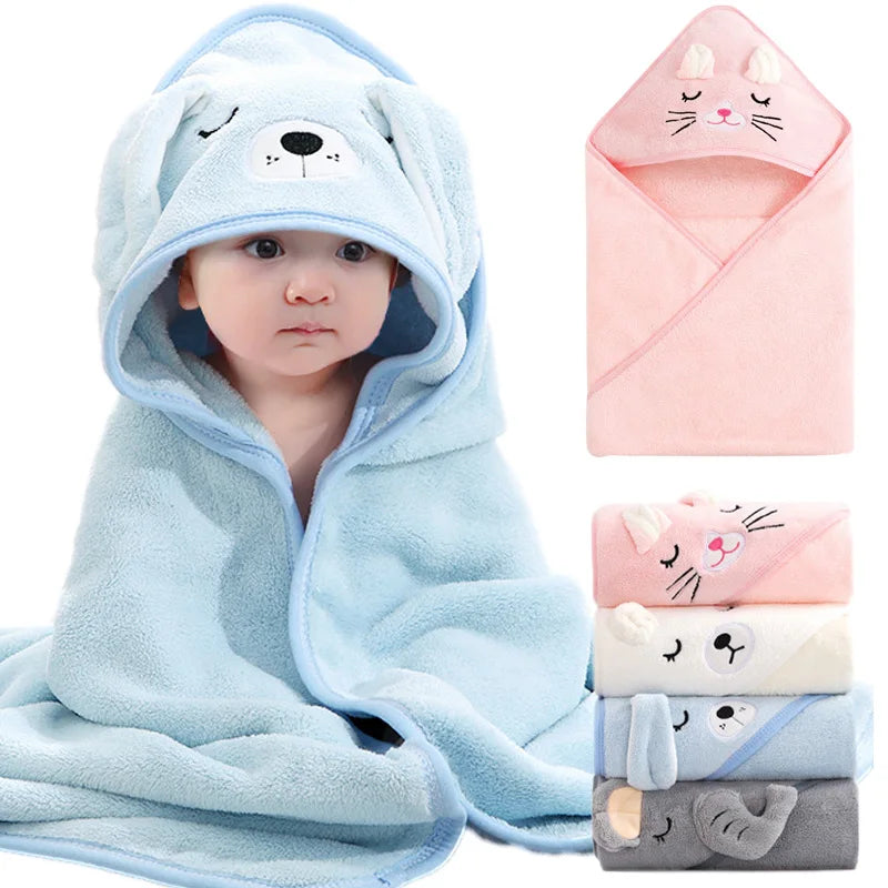 Asciugamano da bagno per bambini con cappuccio animale 