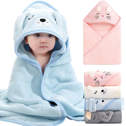 Asciugamano da bagno per bambini con cappuccio animale 