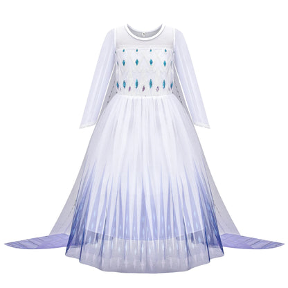 Elsa Anna Princess Dresses Girlssnow Queen costumi