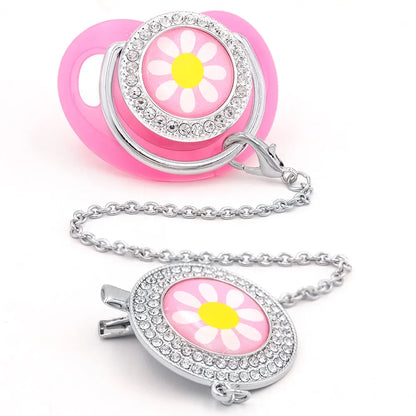 Chupetes para bebés de diamantes de imitación de lujo