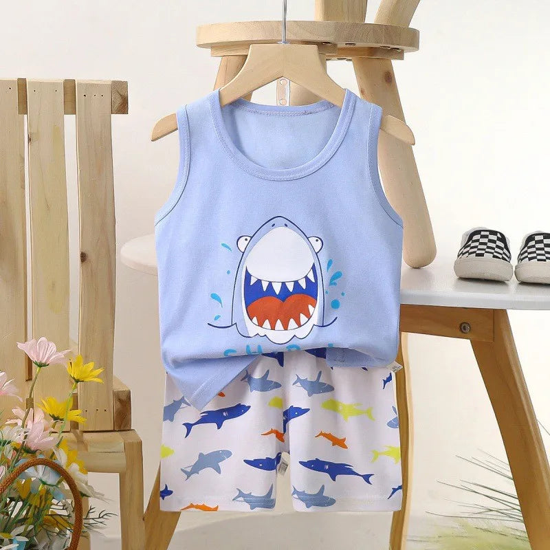 Set estivo per bambini del serbatoio di Shark