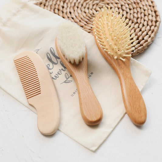 Set di pettini per capelli da 3pc e pennelli