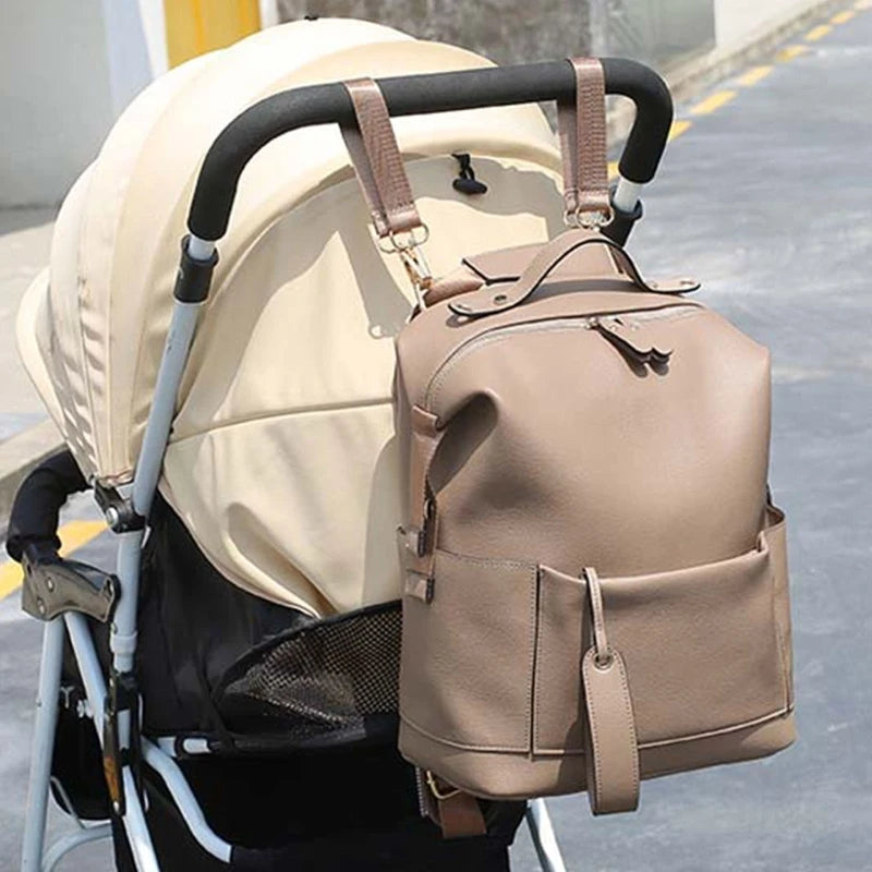 PU Leather Mommy Backpack