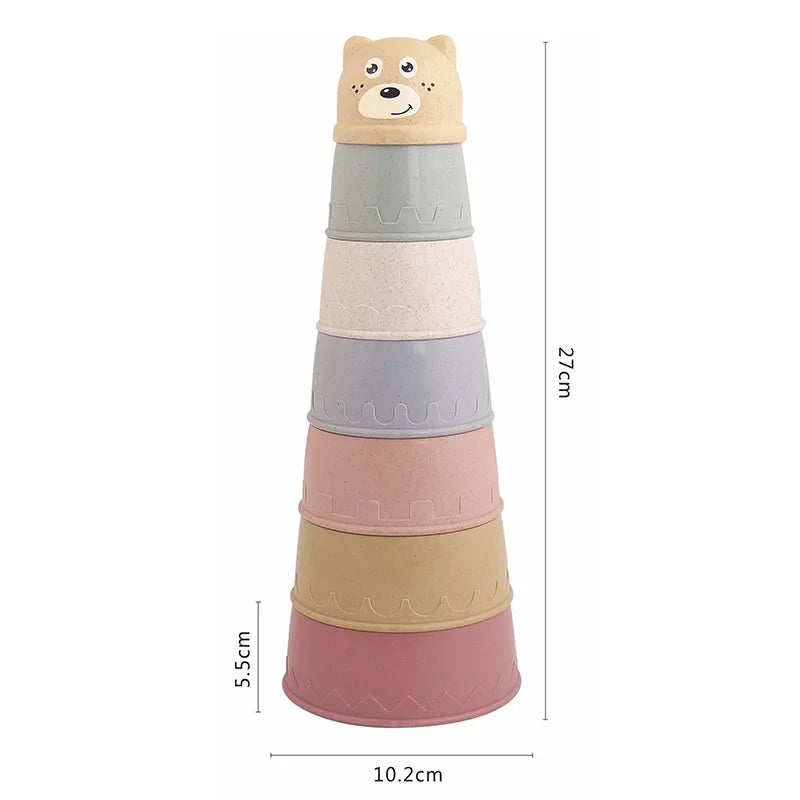 Tazze di impilamento a tema orso