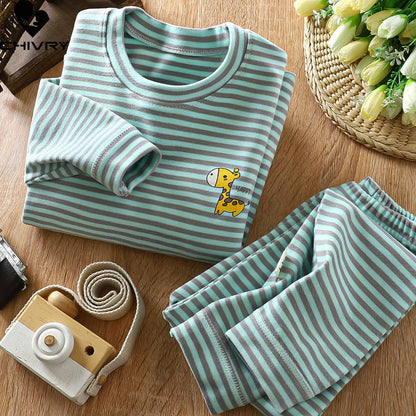 Set de pijama de confort a rayas
