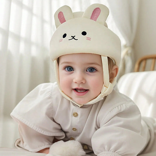 Casco per la protezione alla testa del bambino coniglietto 