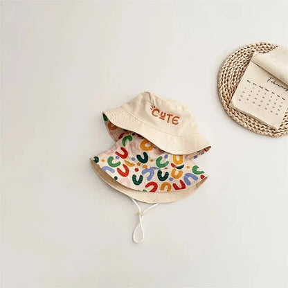 Sombrero de sol de algodón reversible 