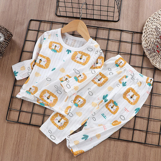 Piajama traspirante leggero impostato per bambini