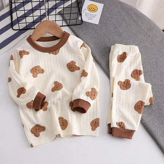 Set di pigiama a manica lunga per bambini 