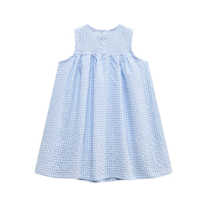 Abito ricamato a Gingham Goose 