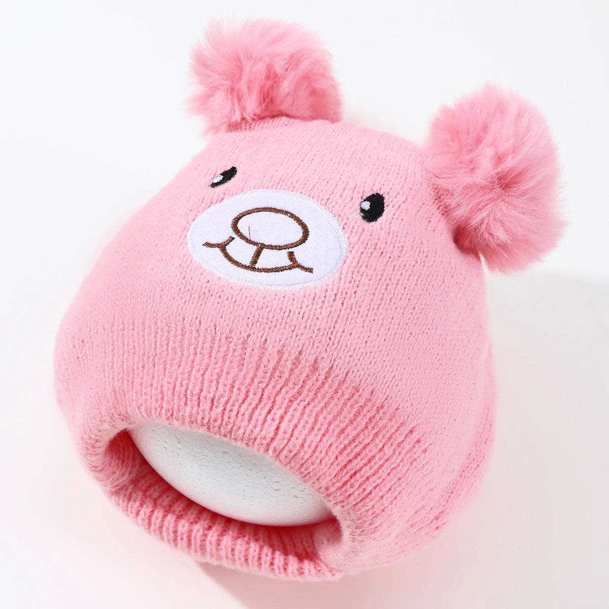Cappello per bambini delle orecchie da orso sorridente