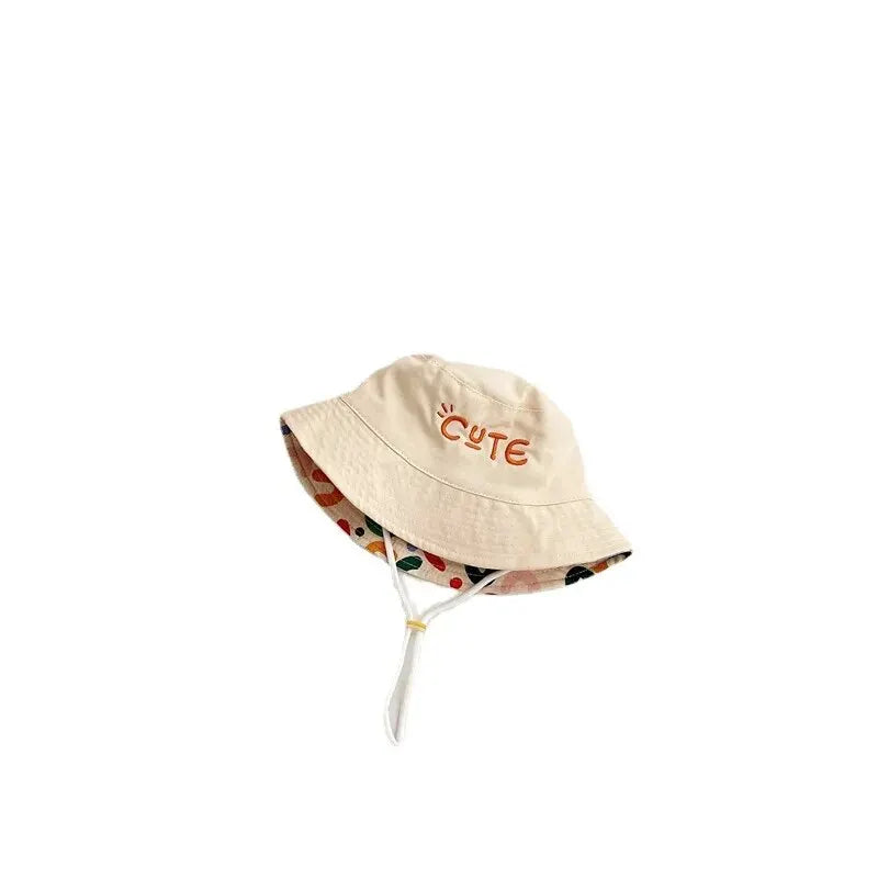 Sombrero de sol de algodón reversible 