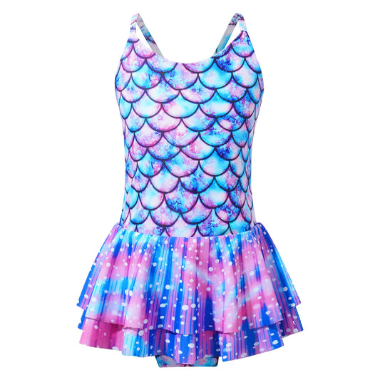 Traje de baño de princesa mágica sirena