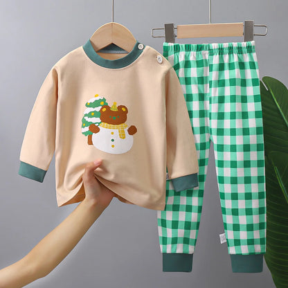 Set de pijama festivo de Santa & Tree